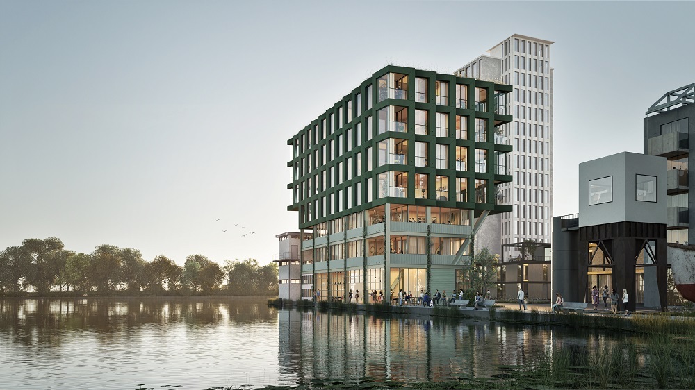 Woongebouw SILO beste ontwerp voor biobased baken in het Havenkwartier